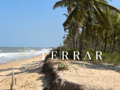 Terreno pé na areia em Mogiquiçaba Bahia